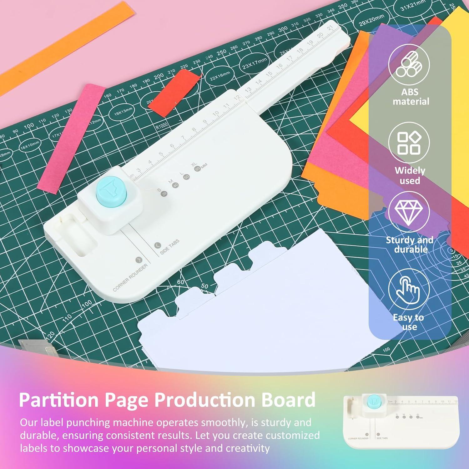 Perforador de Etiquetas LYIYEYAN 4 Tamaños 30-60mm Blanco