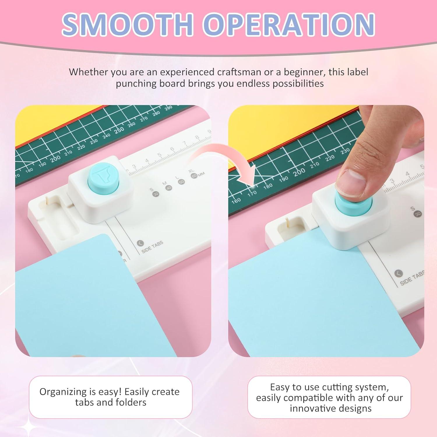 Perforador de Etiquetas LYIYEYAN 4 Tamaños 30-60mm Blanco