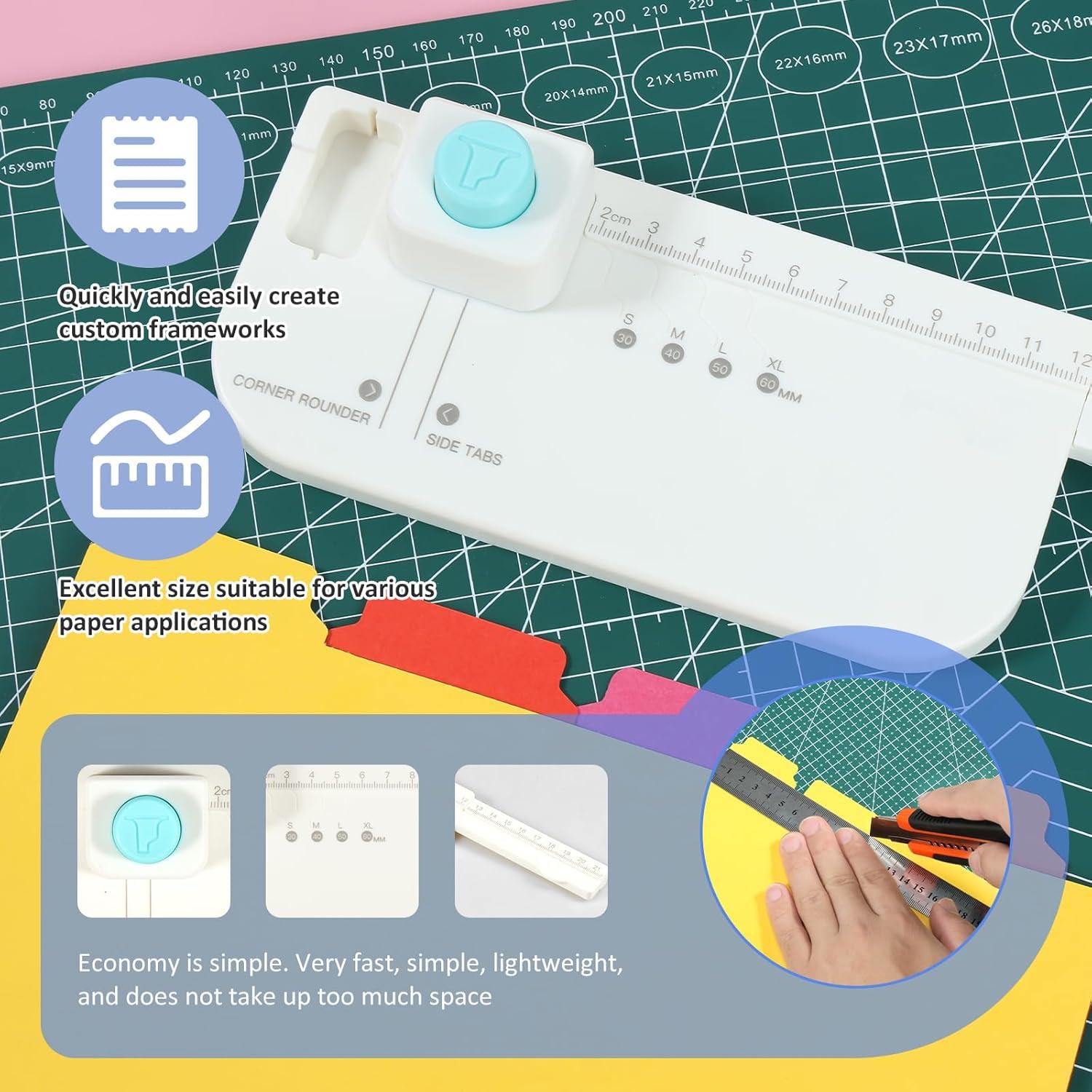 Perforador de Etiquetas LYIYEYAN 4 Tamaños 30-60mm Blanco