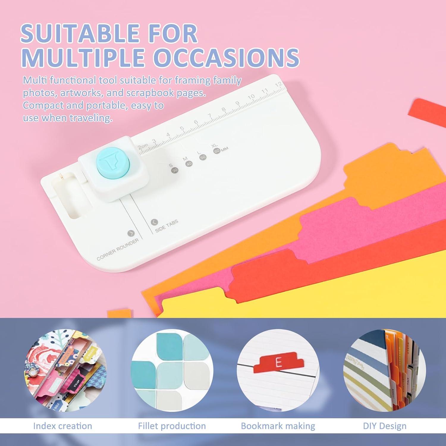 Perforador de Etiquetas LYIYEYAN 4 Tamaños 30-60mm Blanco