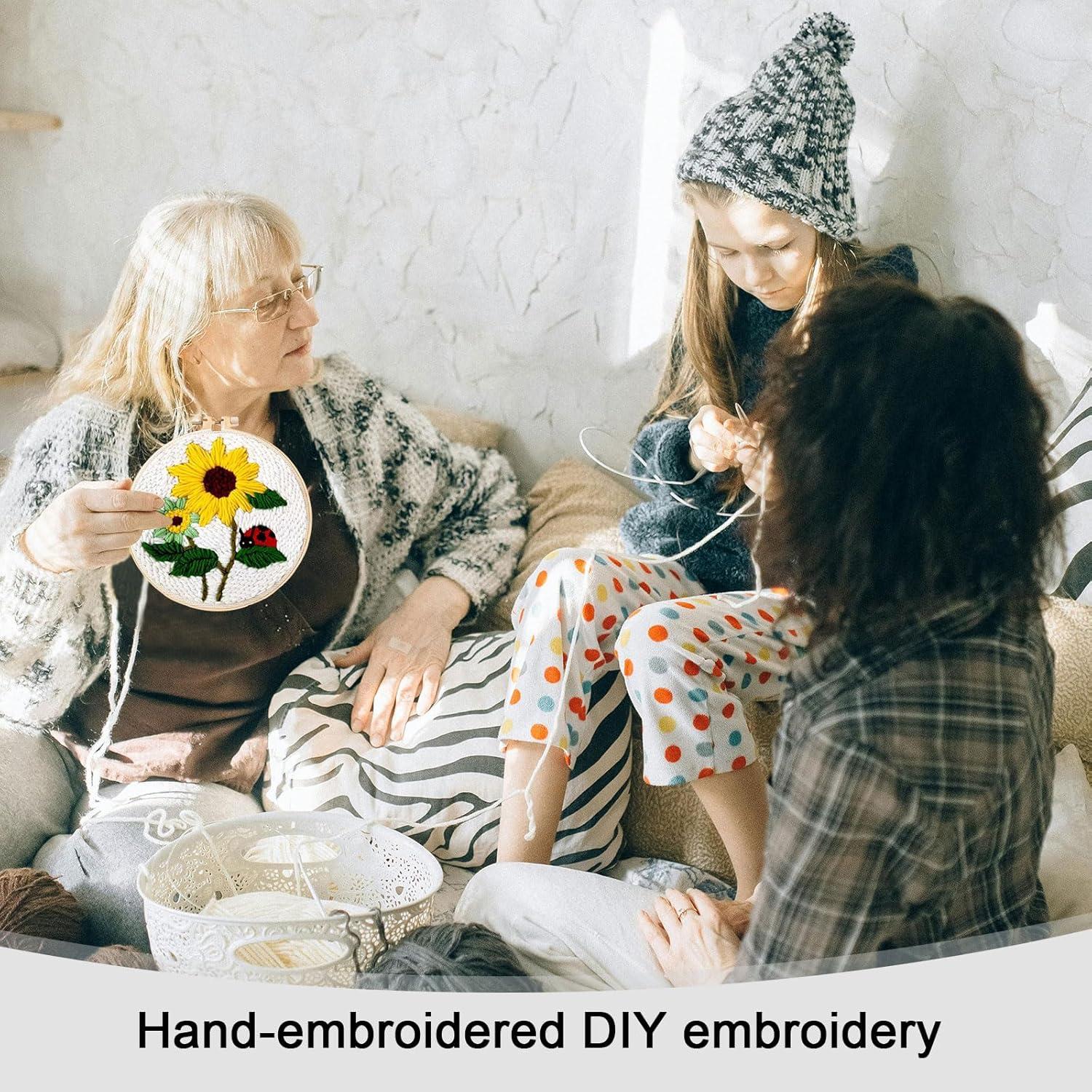 Kit de Punch Needle PYHIRRY Girasol para Principiantes - Completo