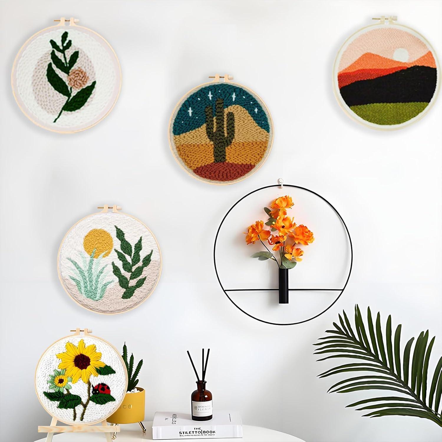 Kit de Punch Needle PYHIRRY Girasol para Principiantes - Completo