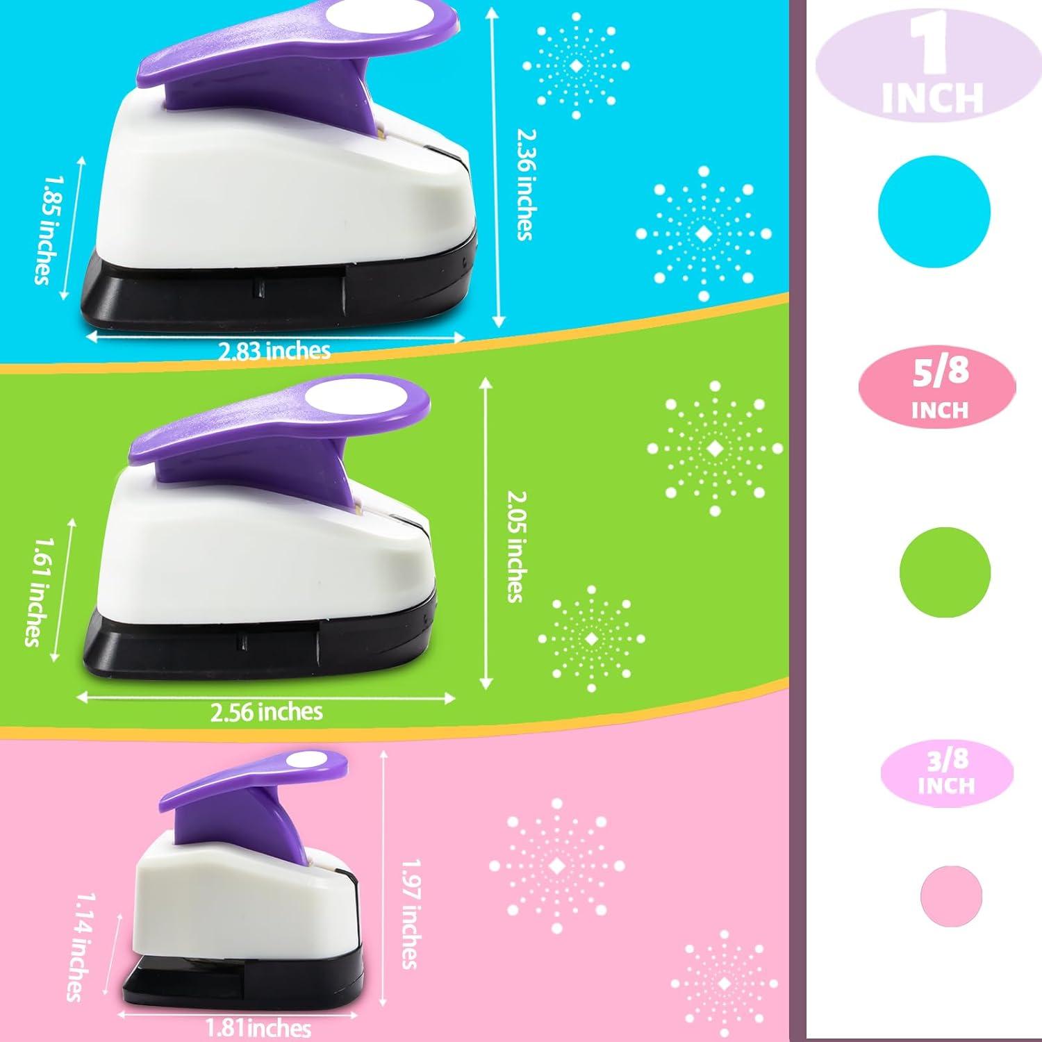 Perforadora de Círculo DDXY, 3 Piezas para Scrapbooking