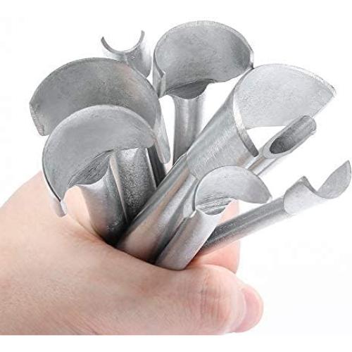 Cortadores Punch Semi-redondos Caydo 8 Piezas para Cuero