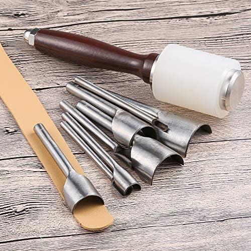 Cortadores Punch Semi-redondos Caydo 8 Piezas para Cuero