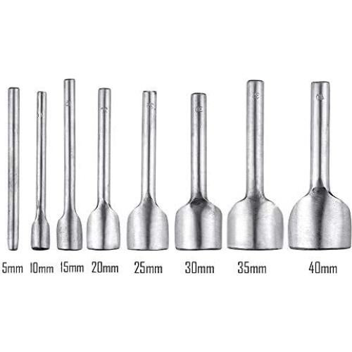 Cortadores Punch Semi-redondos Caydo 8 Piezas para Cuero