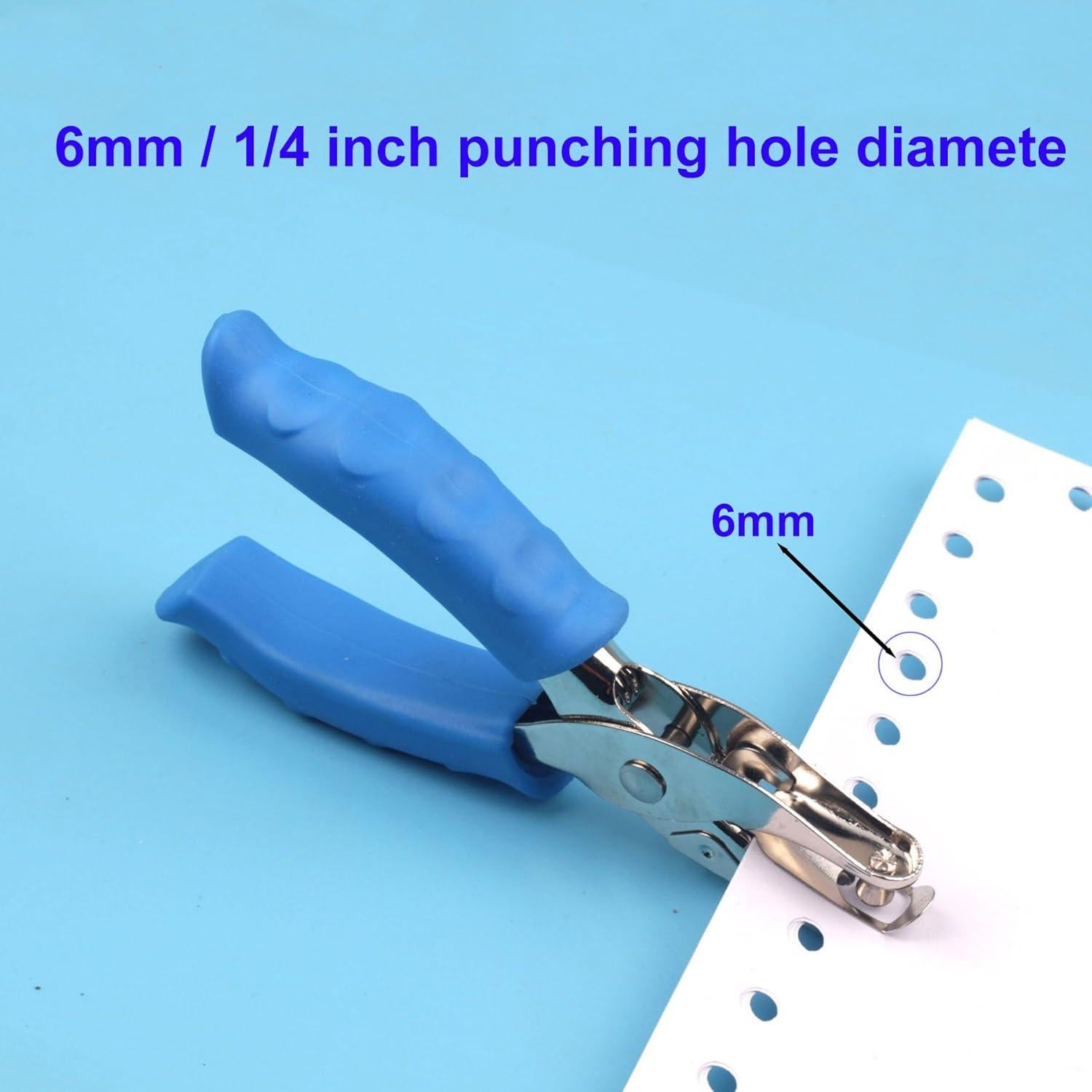 Perforadora de Papel 2pcs YYaaloa Azul 0.64 cm Agujero