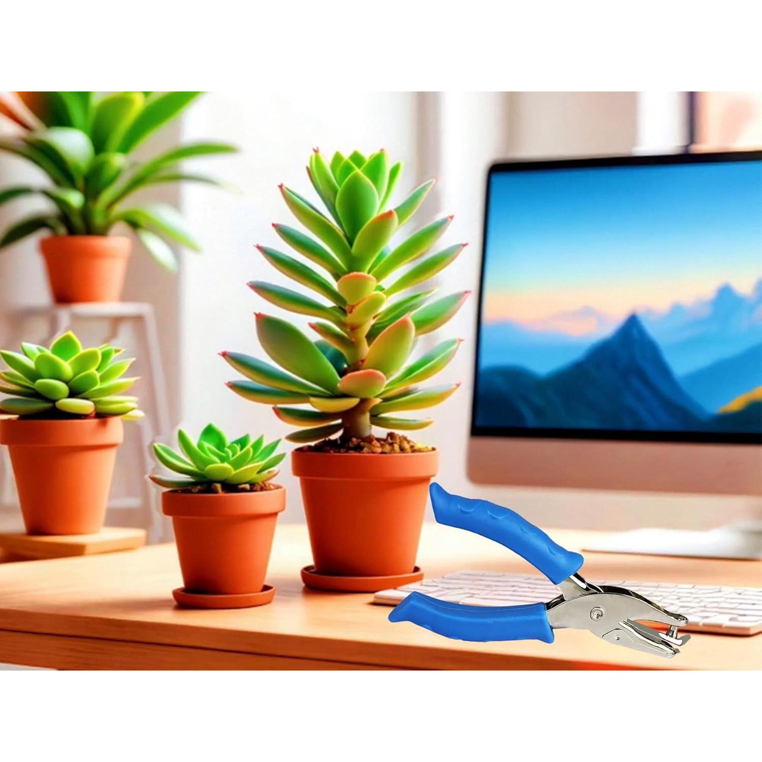 Perforadora de Papel 2pcs YYaaloa Azul 0.64 cm Agujero