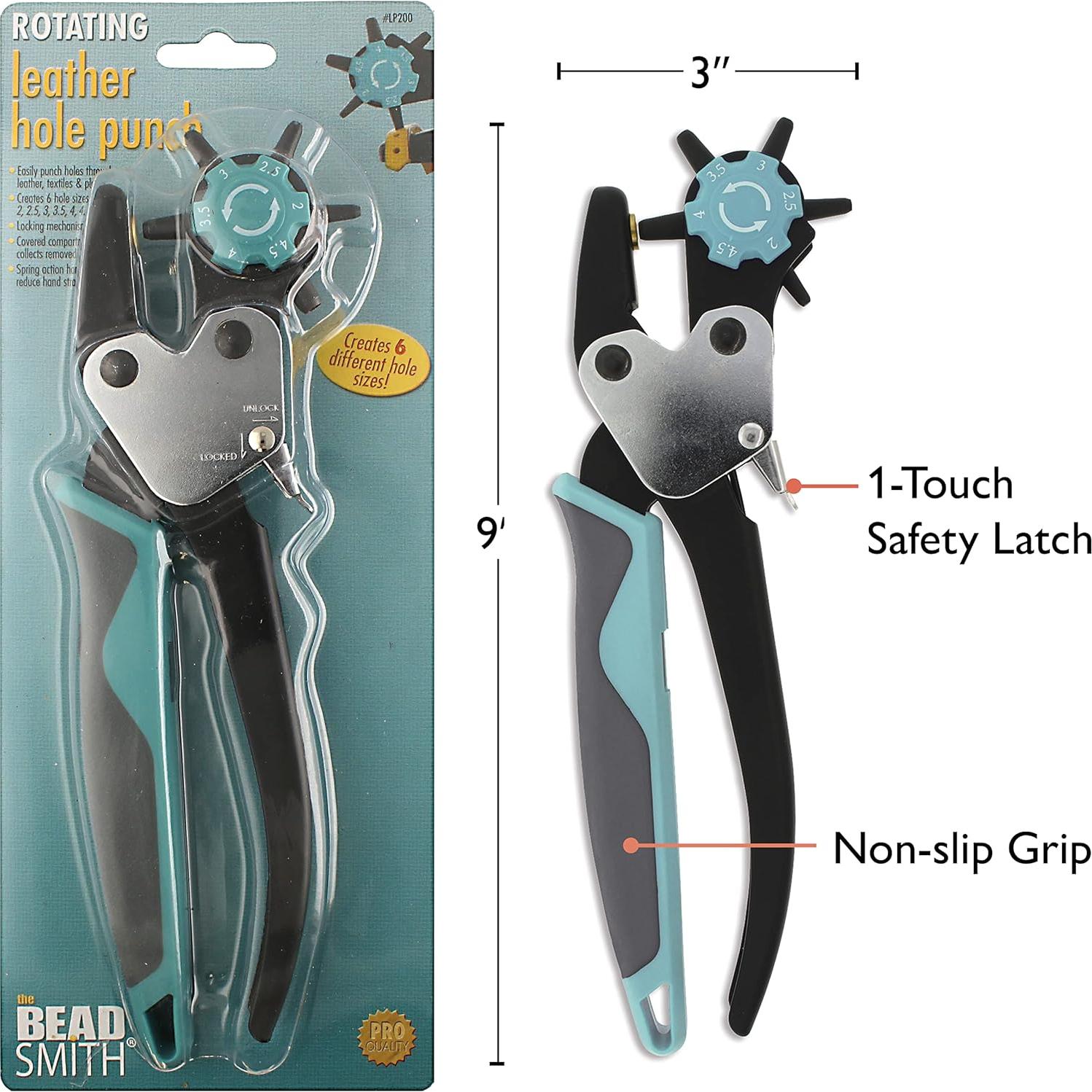 Perforador de Agujeros de Cuero The Beadsmith 6 Tamaños 22.86 cm