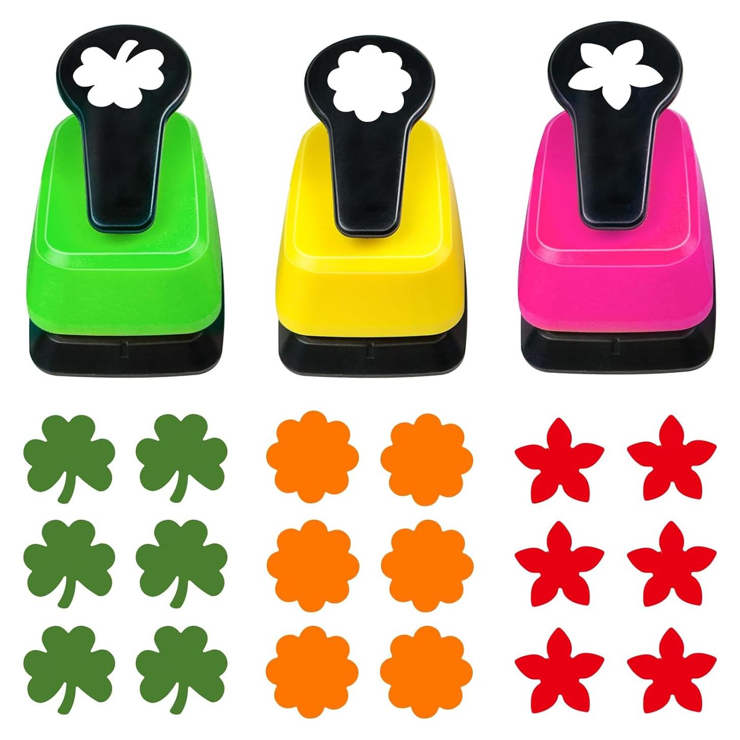 Juego de Perforadoras de Flores HKKYO 3 Piezas 2.54 cm