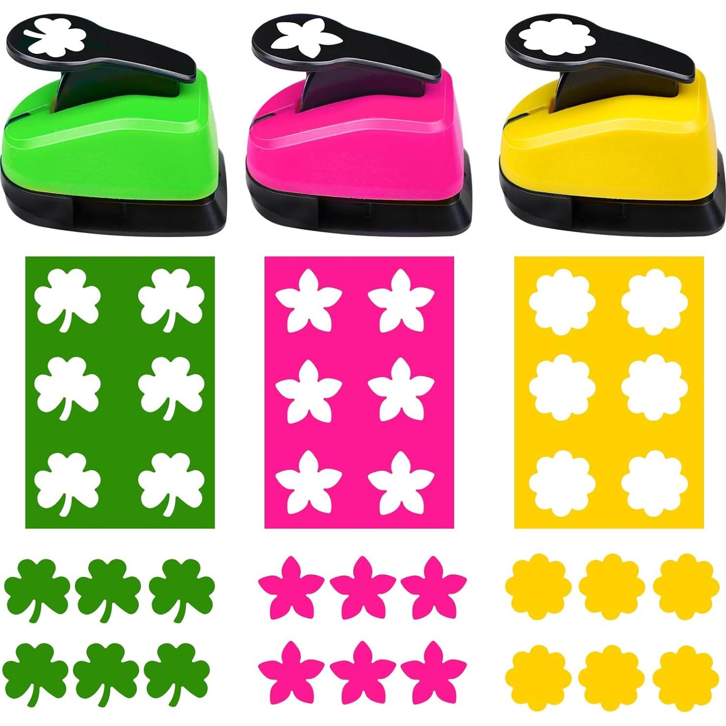 Juego de Perforadoras de Flores HKKYO 3 Piezas 2.54 cm