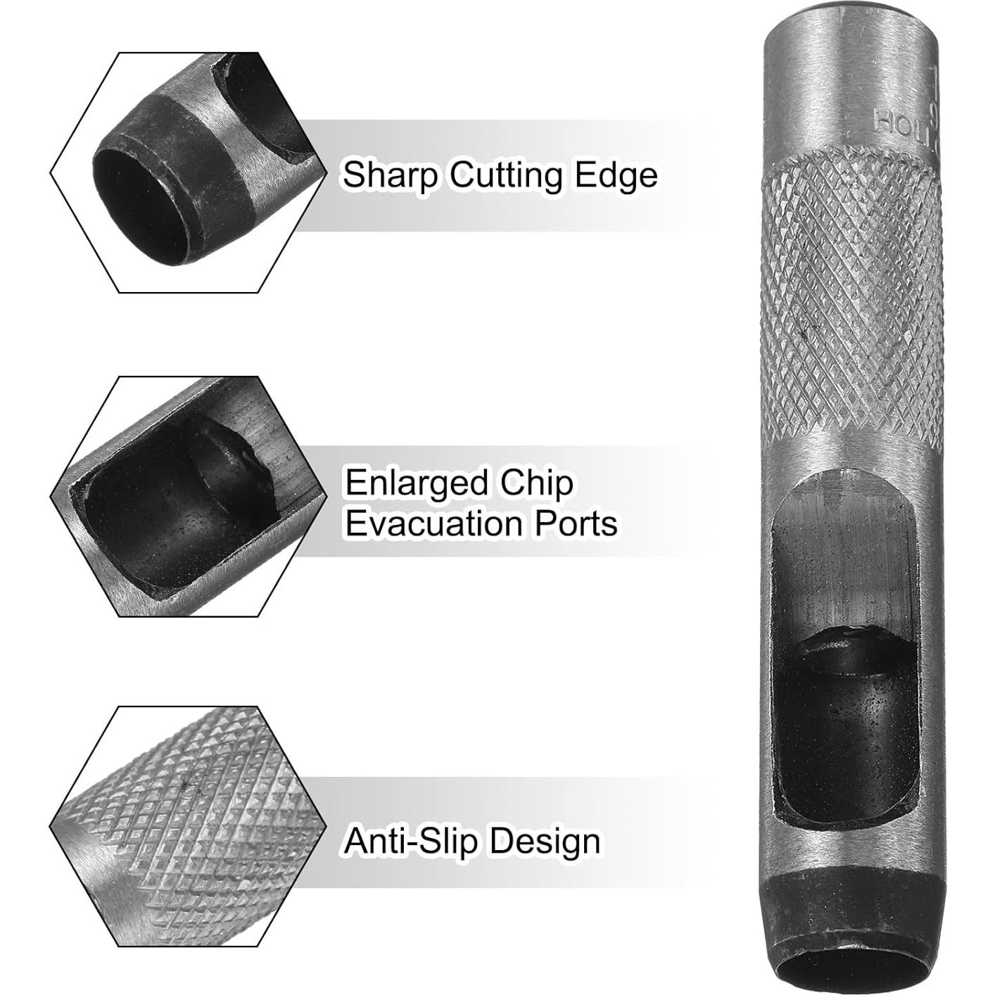 Perforador Redondo de Cuero HARFINGTON 14mm - 2 Piezas