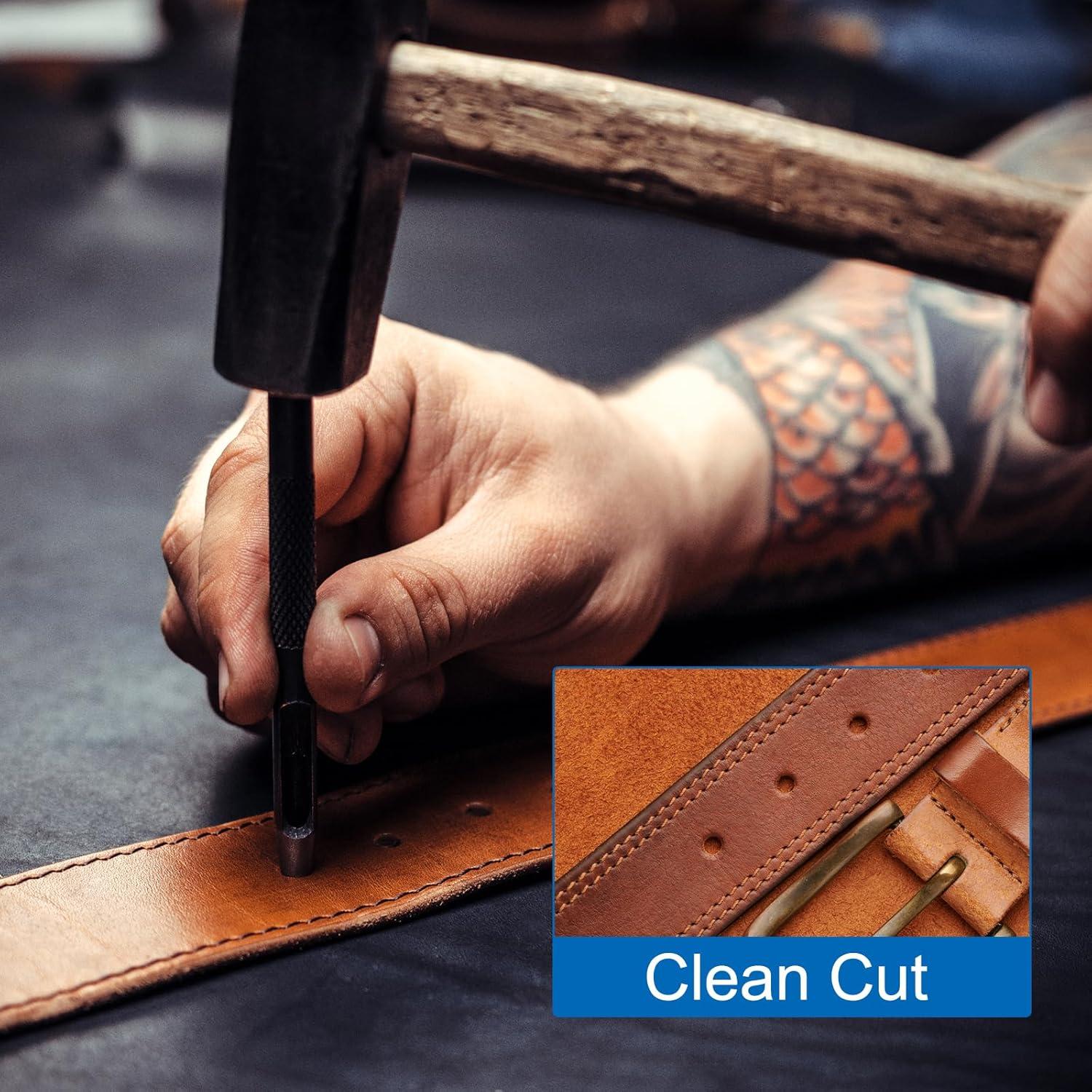 Perforador Redondo de Cuero HARFINGTON 14mm - 2 Piezas