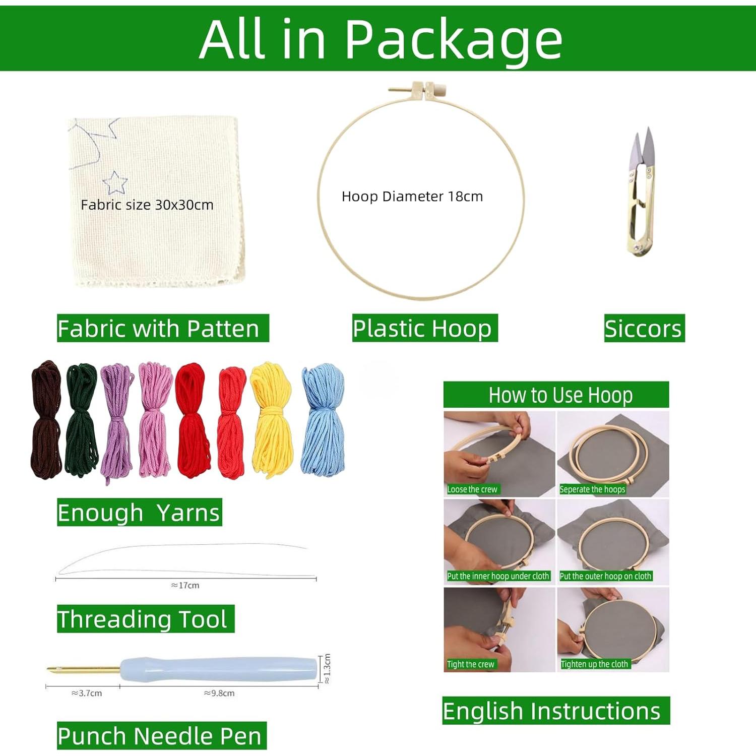 Kit de Aguja de Golpe DIY Genérico Santa Claus 20x20cm