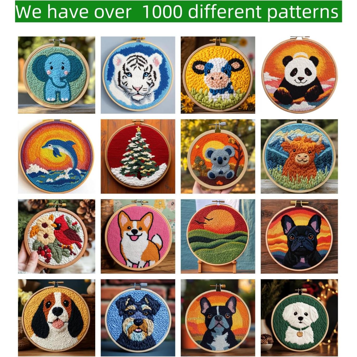 Kit de Aguja de Golpe DIY Genérico Santa Claus 20x20cm