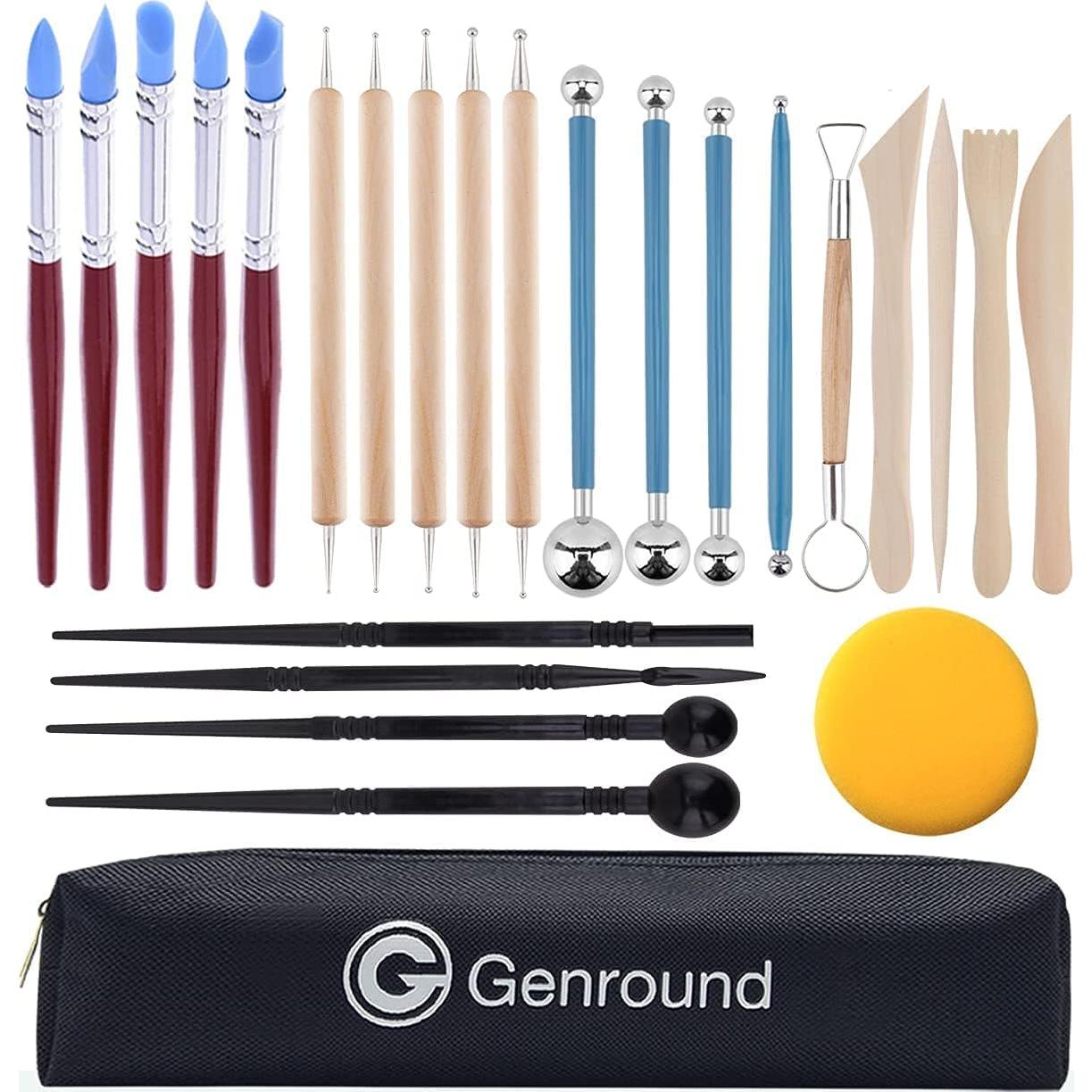 Herramientas de Esculpido de Arcilla Polimérica Genround 25 Piezas