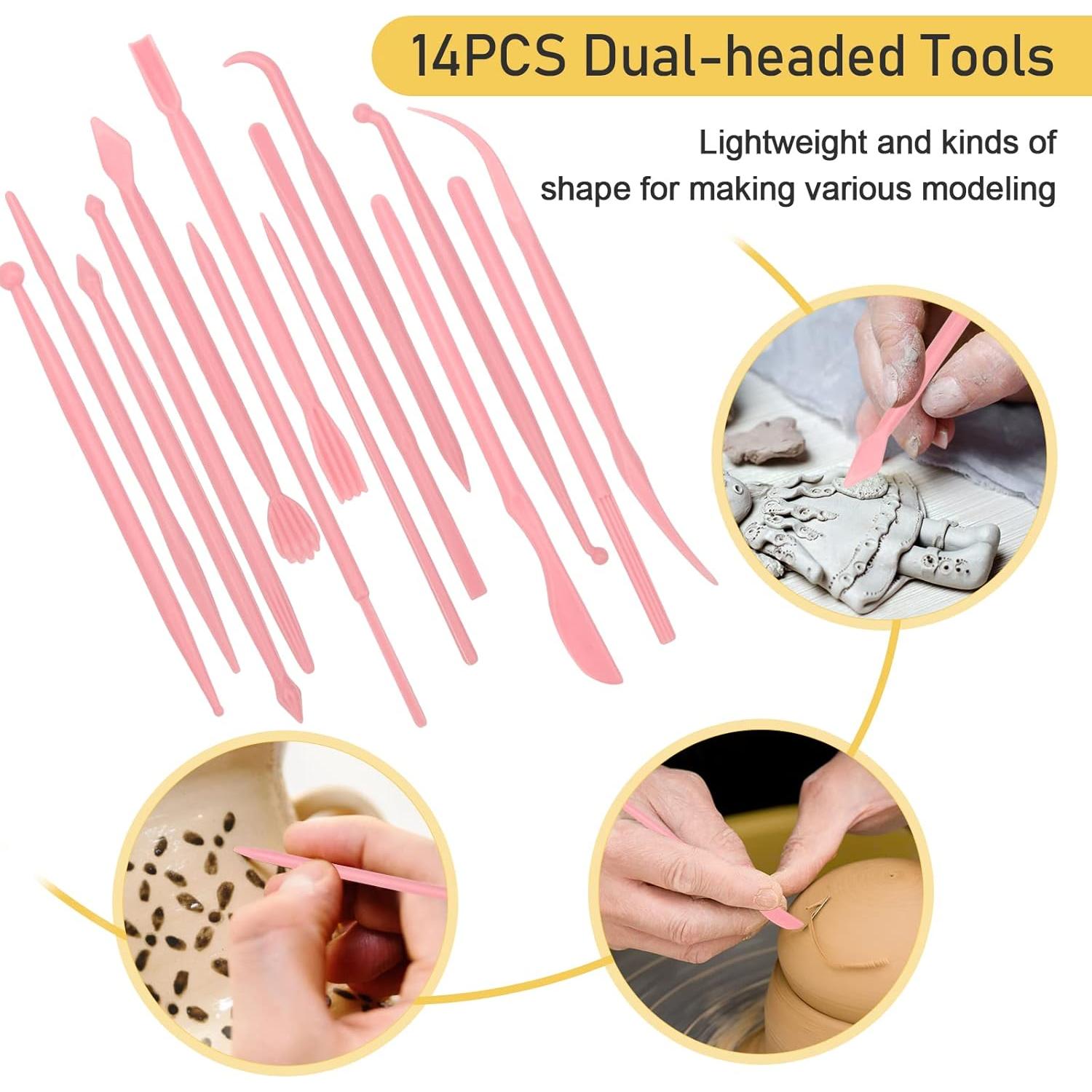 28 Piezas Herramientas de Arcilla Polimérica Pletpet - Rodillo, Cortadores y Esculpido