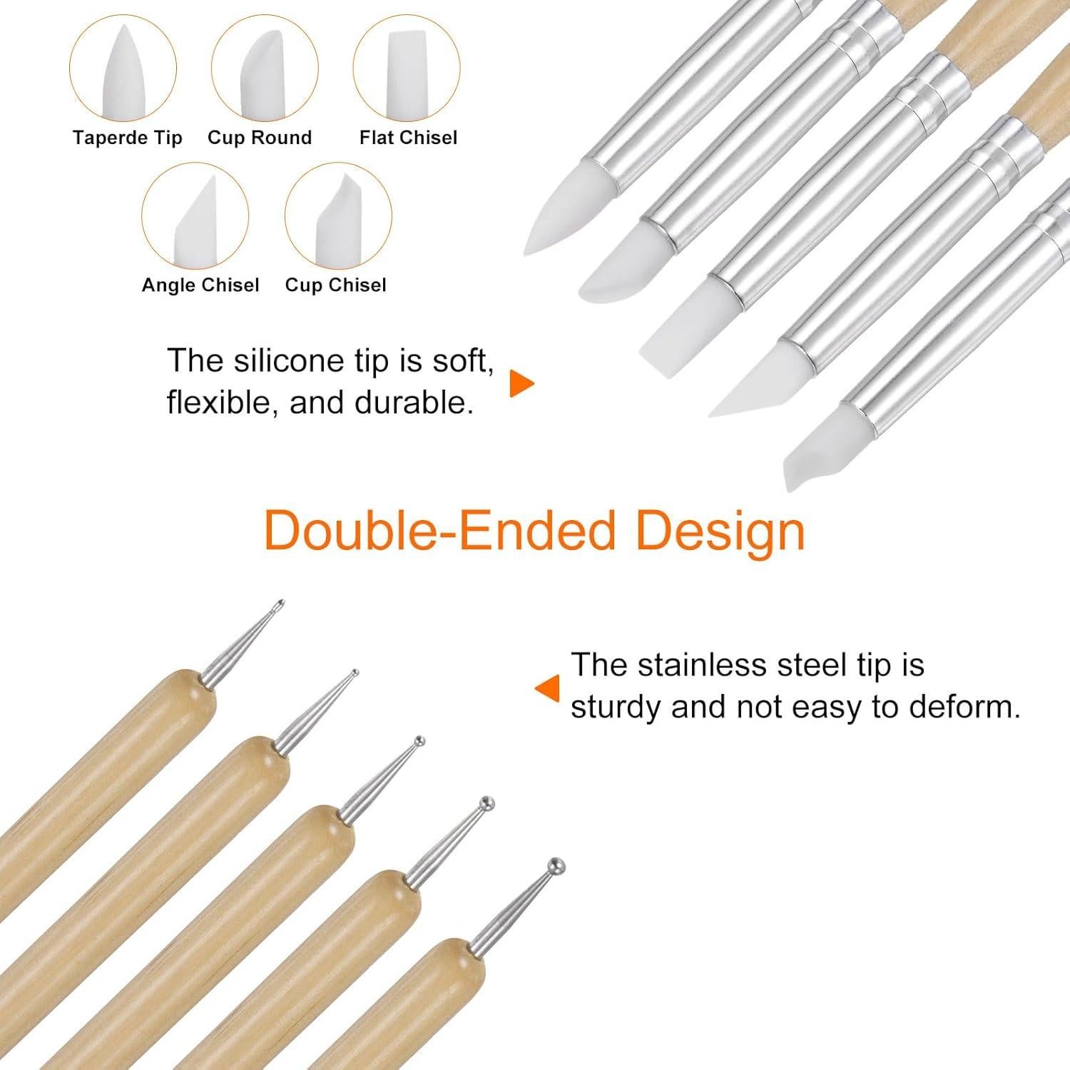 Set de 5 Herramientas de Esculpido de Arcilla HARFINGTON