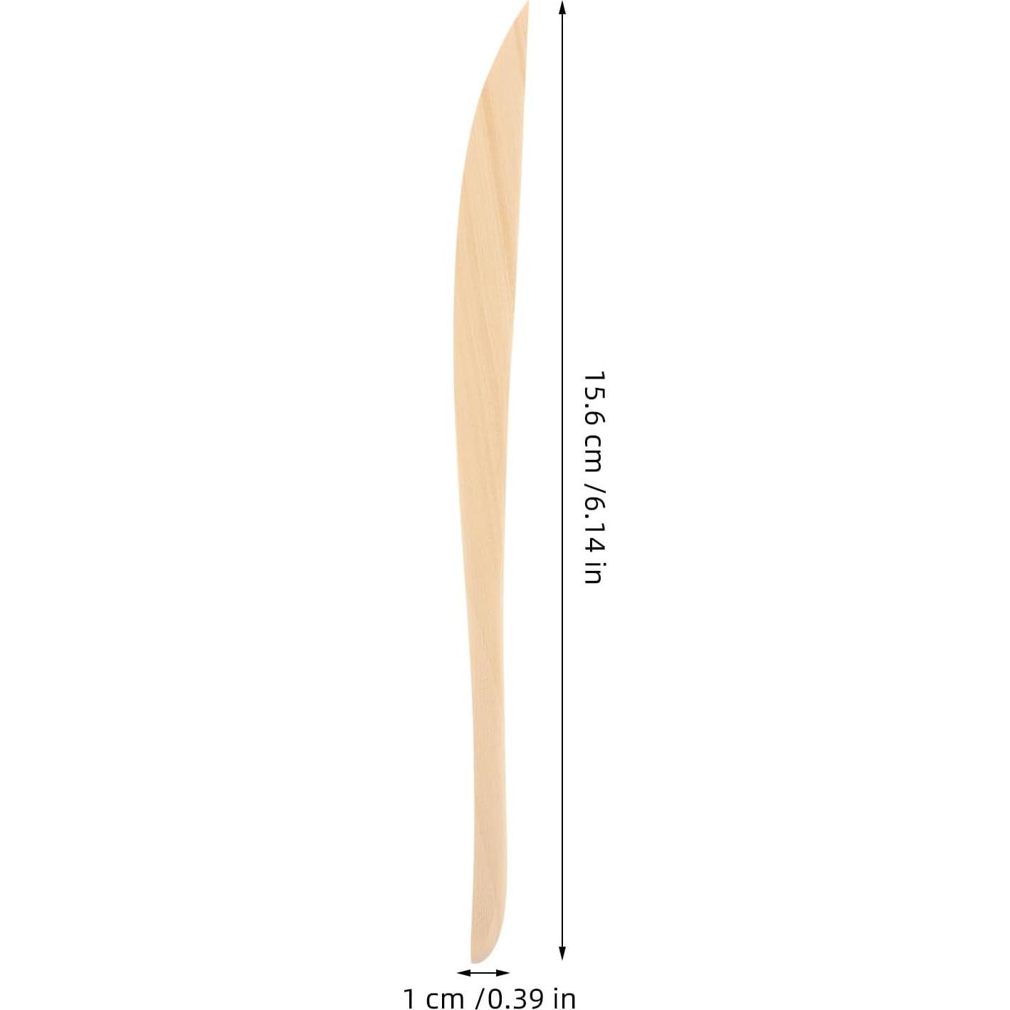 Kit de Escultura de Arcilla TEHAUX 30 Piezas Madera Doble Cara