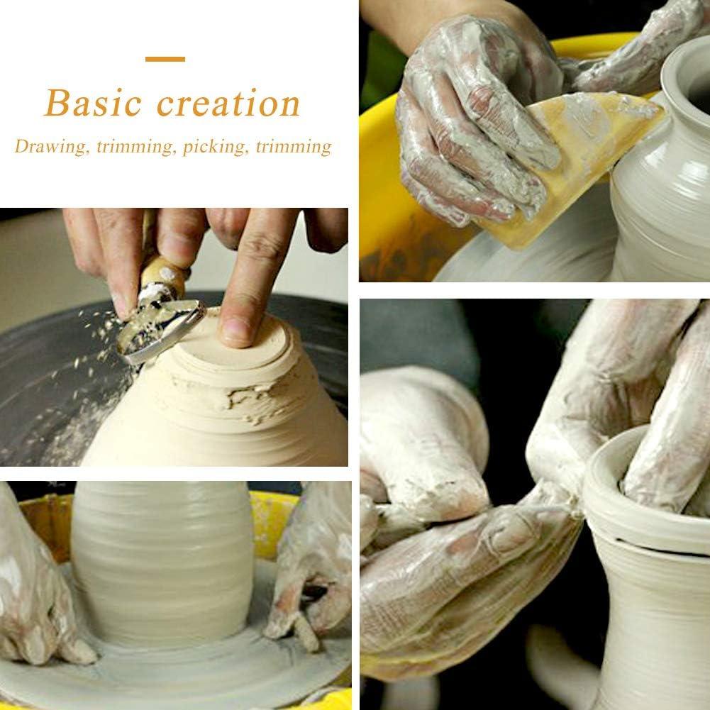 Juego de 8 Herramientas de Cerámica de Madera ZLULARY