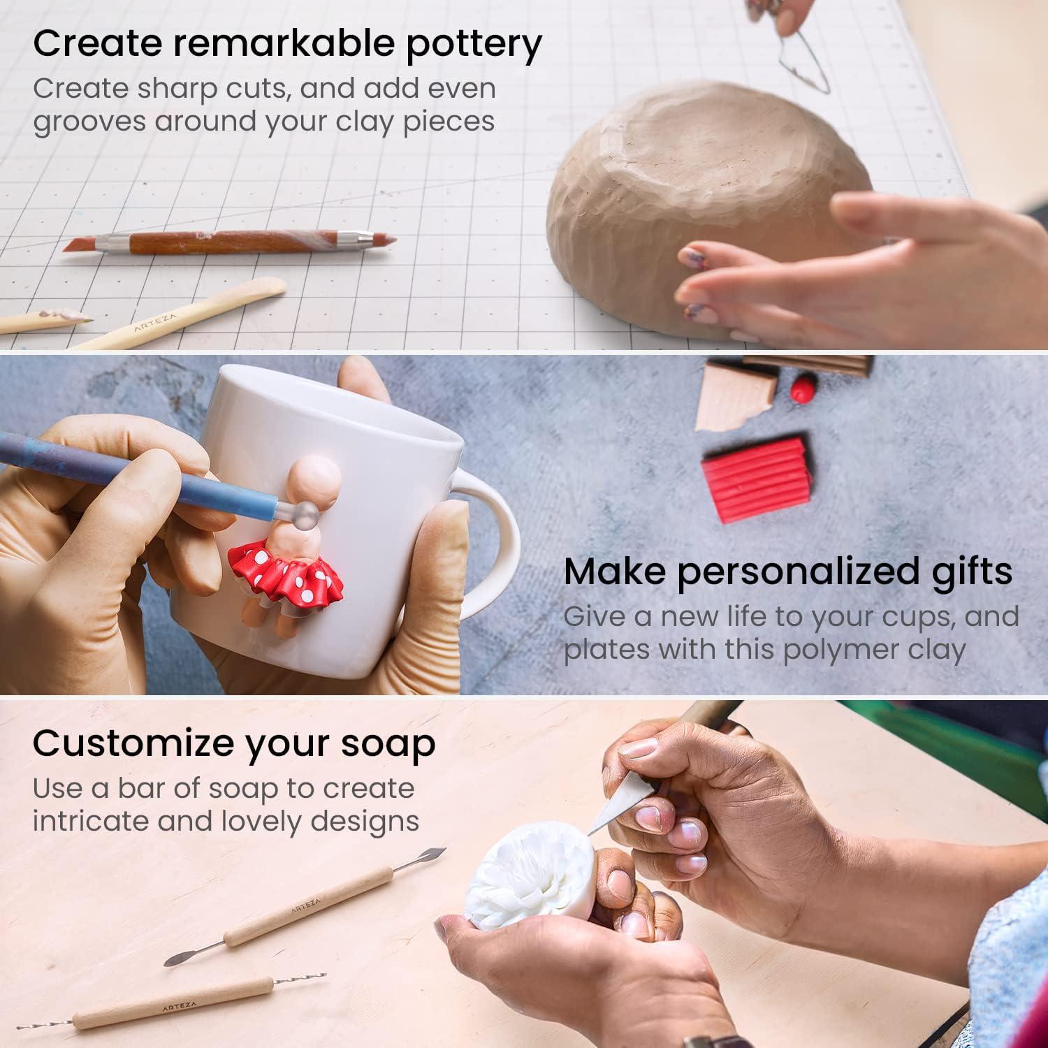 Set de Escultura de 22 Piezas ARTEZA para Cerámica y Arcilla