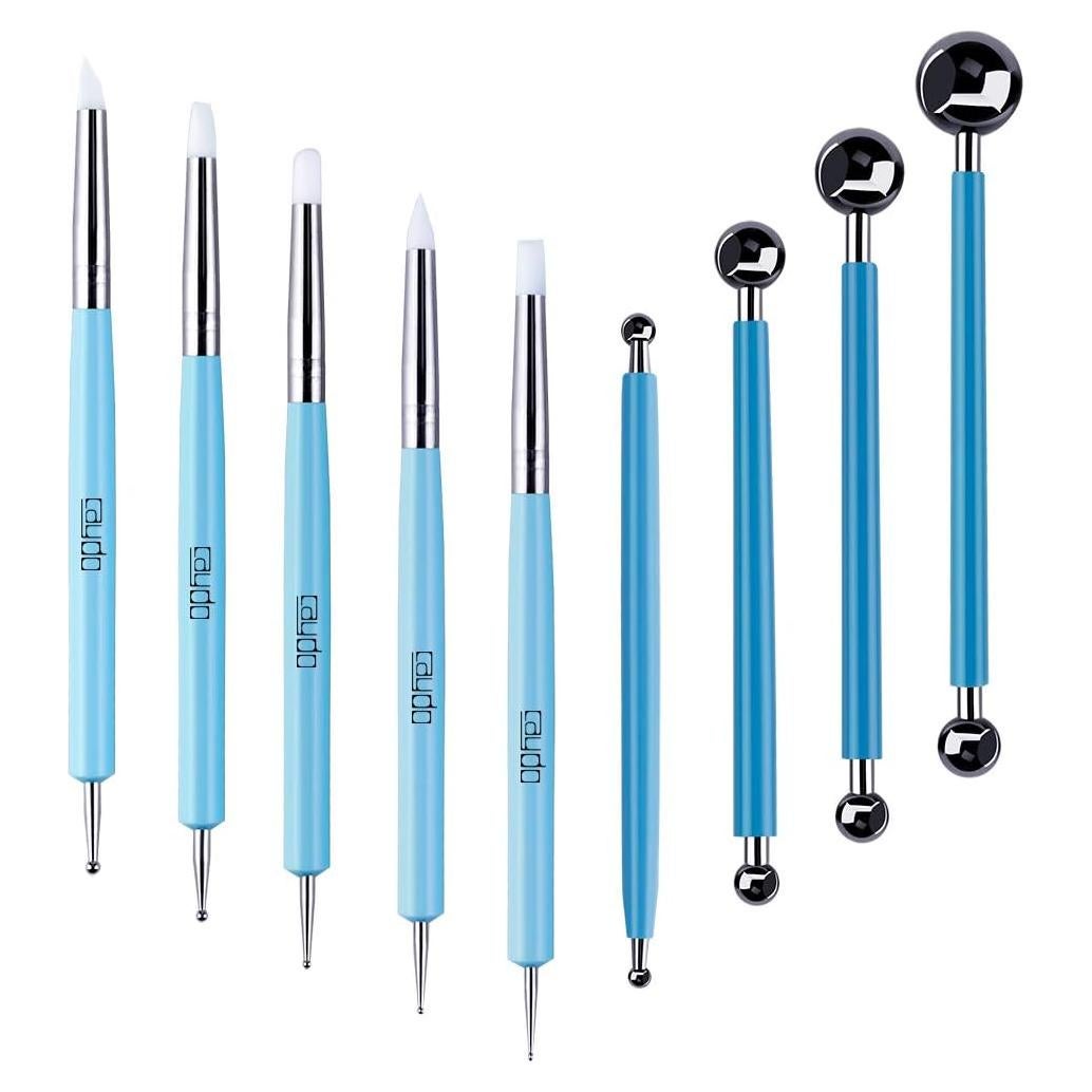 Juego de Herramientas de Estilógrafo Caydo 9 Piezas para Arcilla