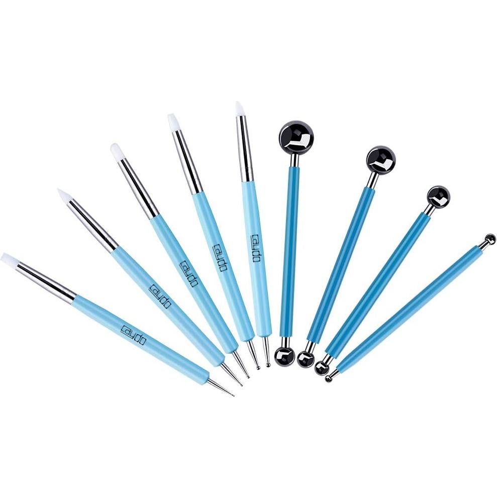 Juego de Herramientas de Estilógrafo Caydo 9 Piezas para Arcilla