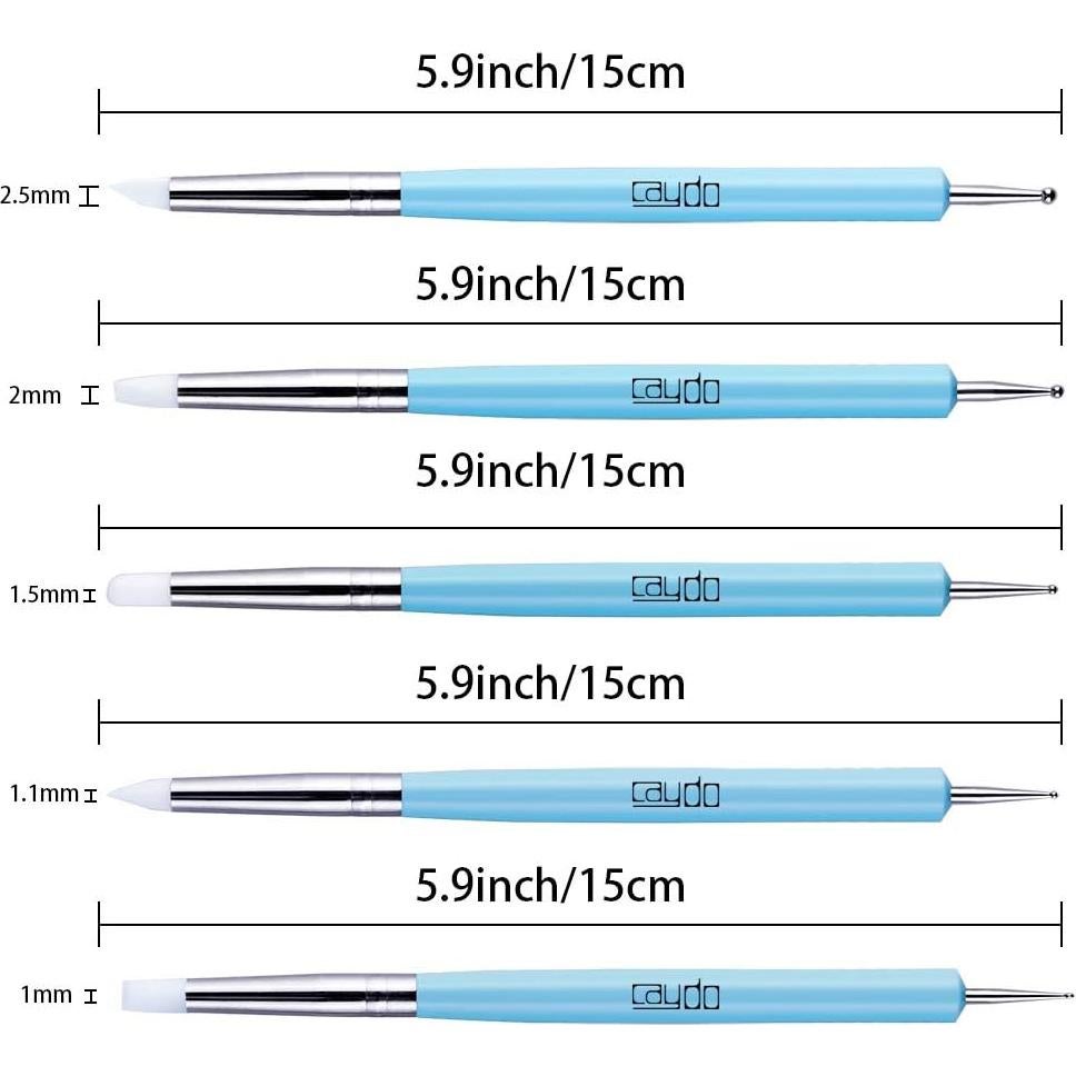 Juego de Herramientas de Estilógrafo Caydo 9 Piezas para Arcilla
