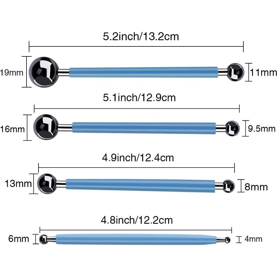 Juego de Herramientas de Estilógrafo Caydo 9 Piezas para Arcilla