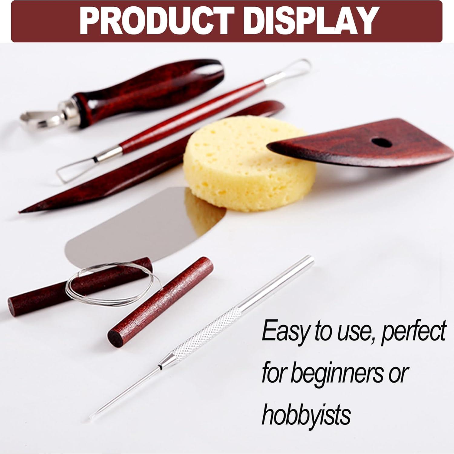 Juego de Herramientas de Escultura en Arcilla LINPHCEY 8 Piezas