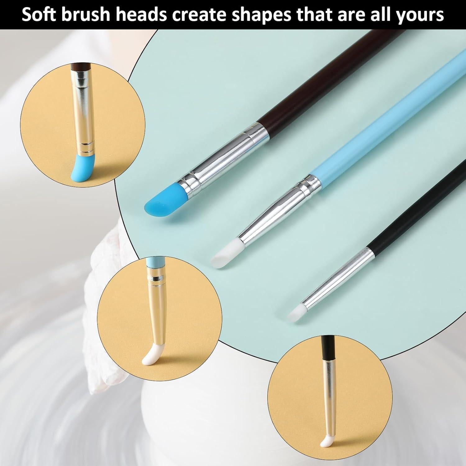 Juego de 15 Herramientas de Esculpido de Silicona EupHHonycs