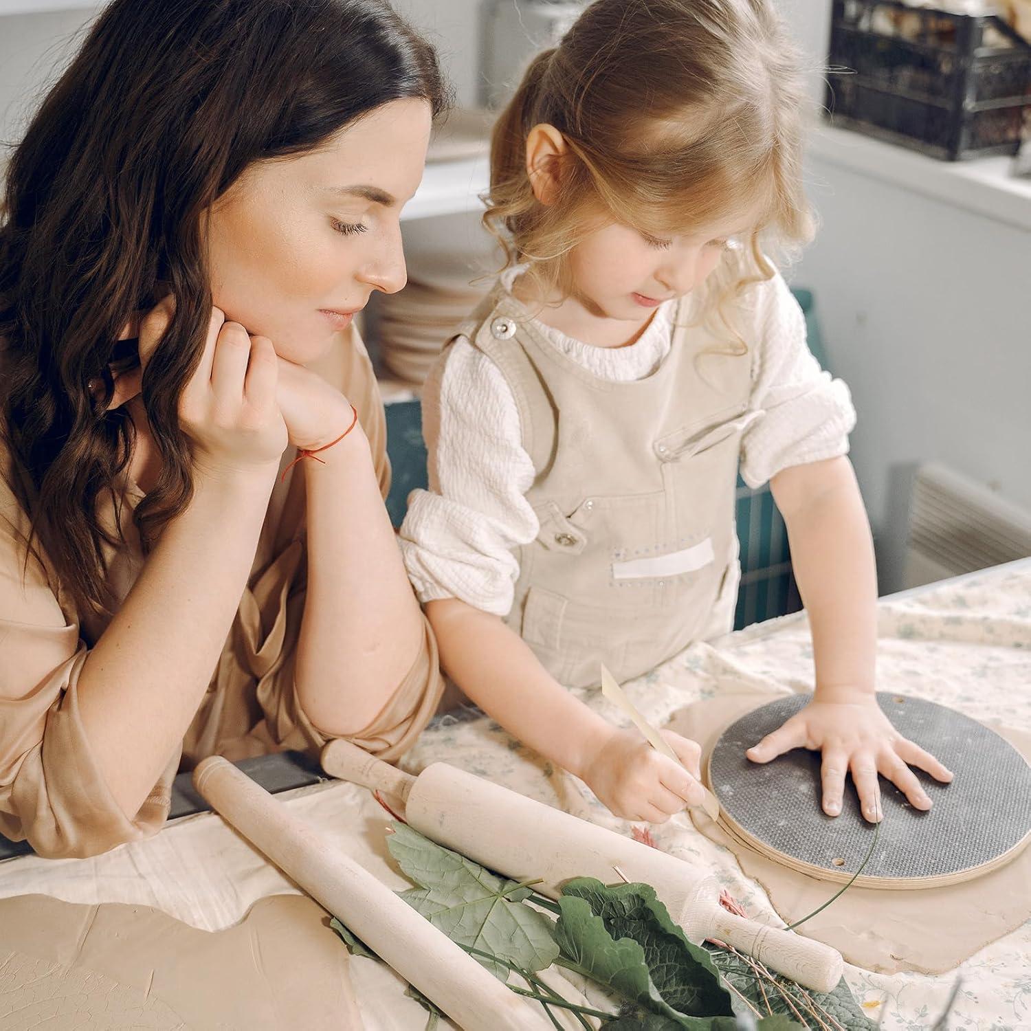 10 Herramientas de Escultura de Arcilla de Madera DIVINA VITAE 15.8 cm