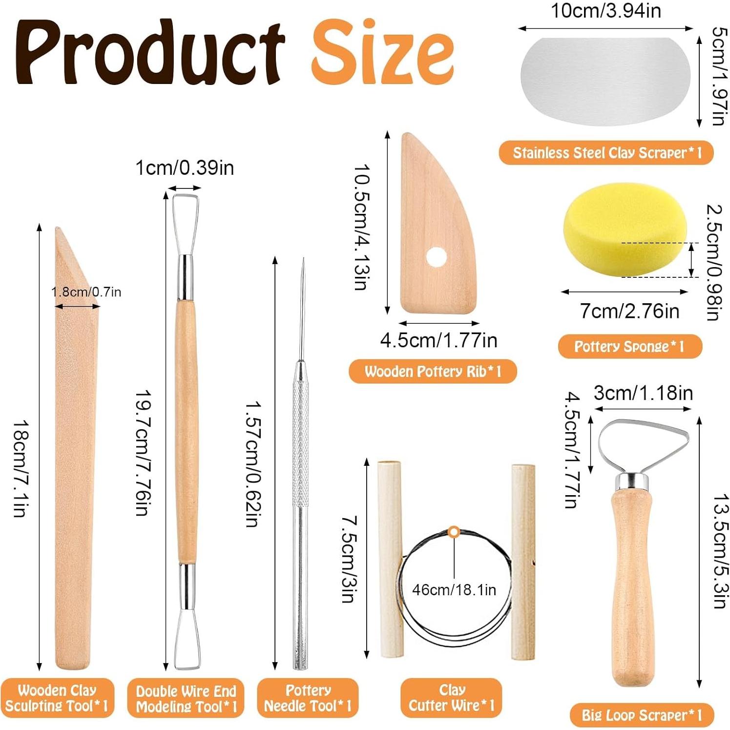 Kit de Herramientas de Cerámica Akamino 20 Piezas