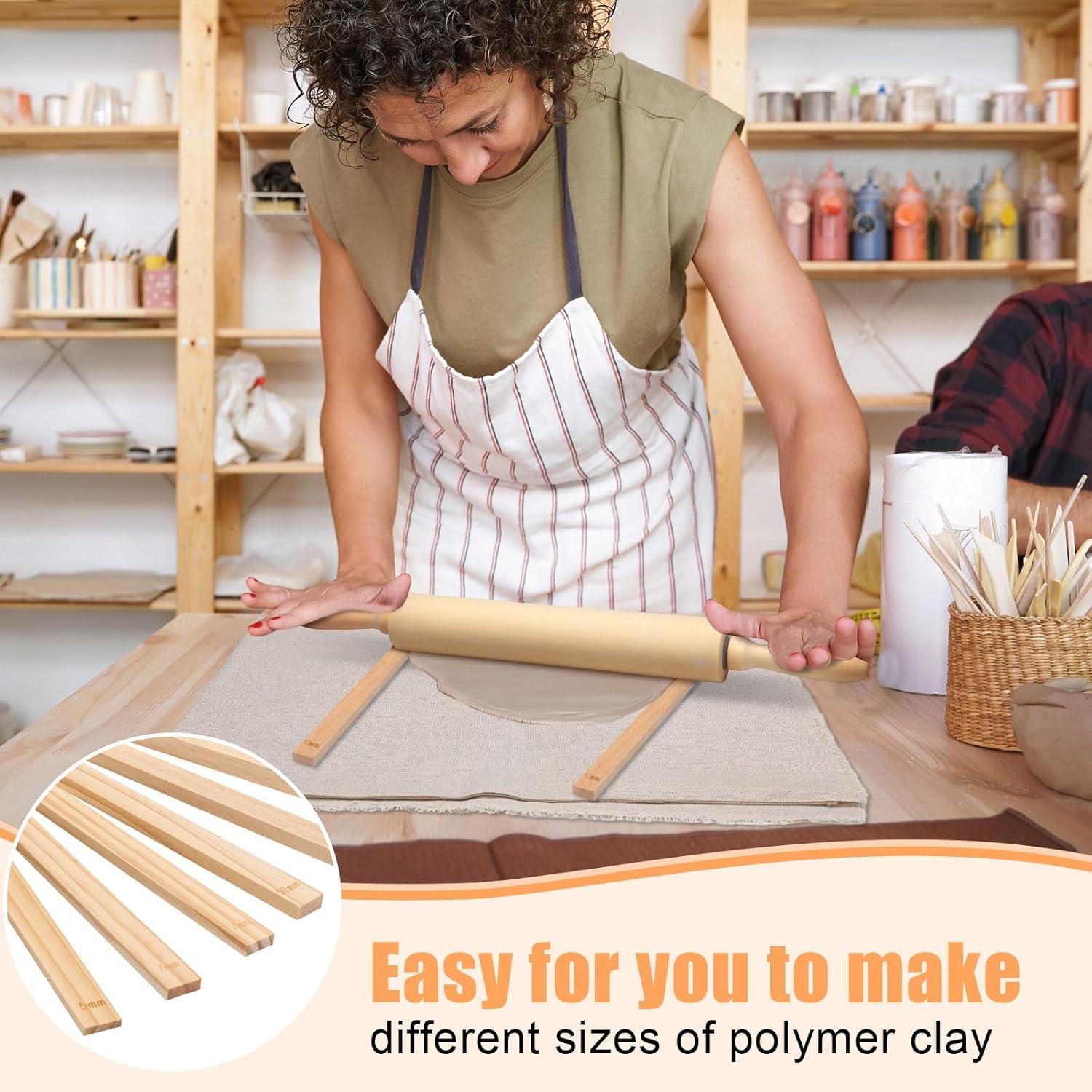 Kit de Herramientas de Cerámica Newtay 12 Pcs con Rodillo