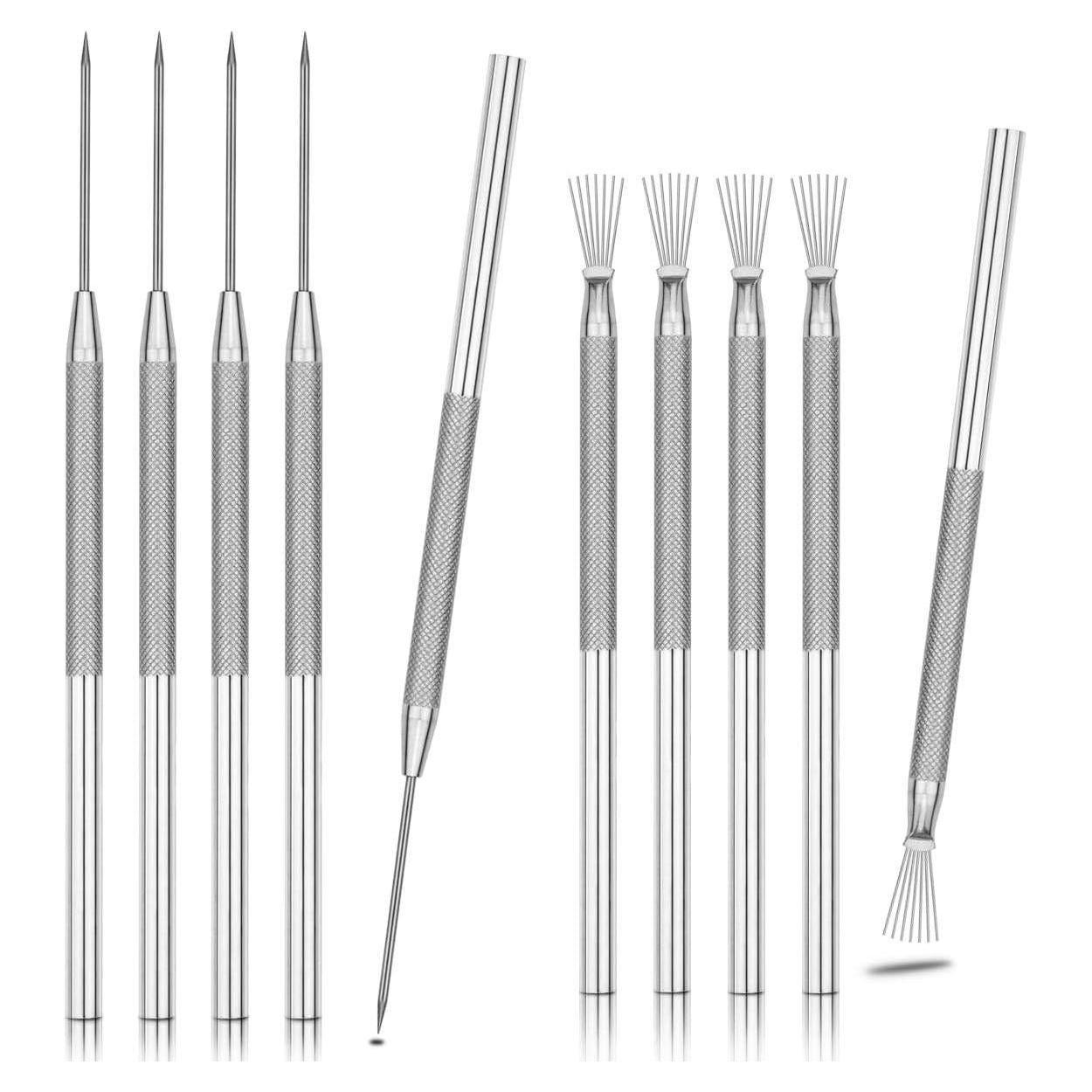 Juego de 10 Herramientas de Aguja y Textura BILLIOTEAM para Cerámica