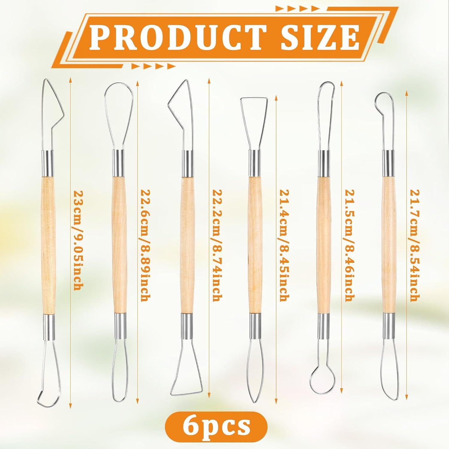 Kit de 6 Herramientas de Escultura en Arcilla FdcLixuvol