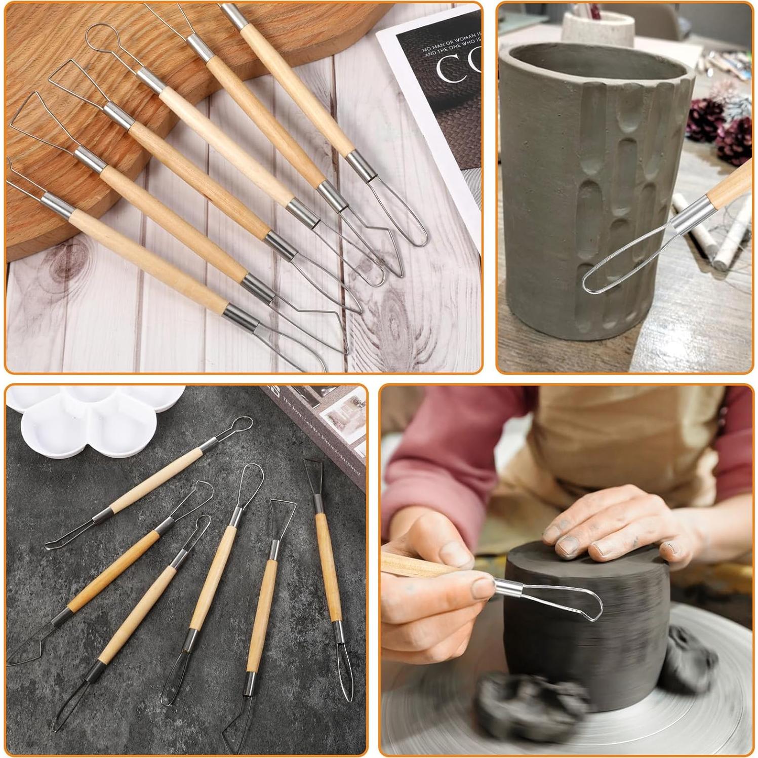 Kit de 6 Herramientas de Escultura en Arcilla FdcLixuvol