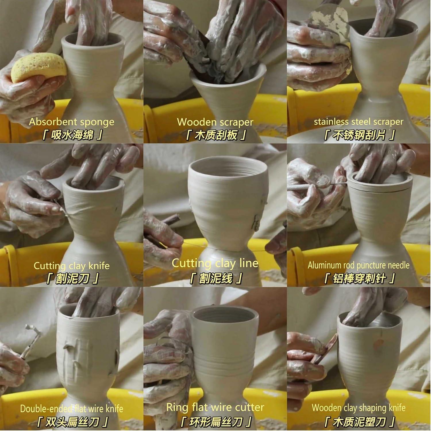 Kit de Herramientas de Escultura Langqun 23 Piezas Cerámica