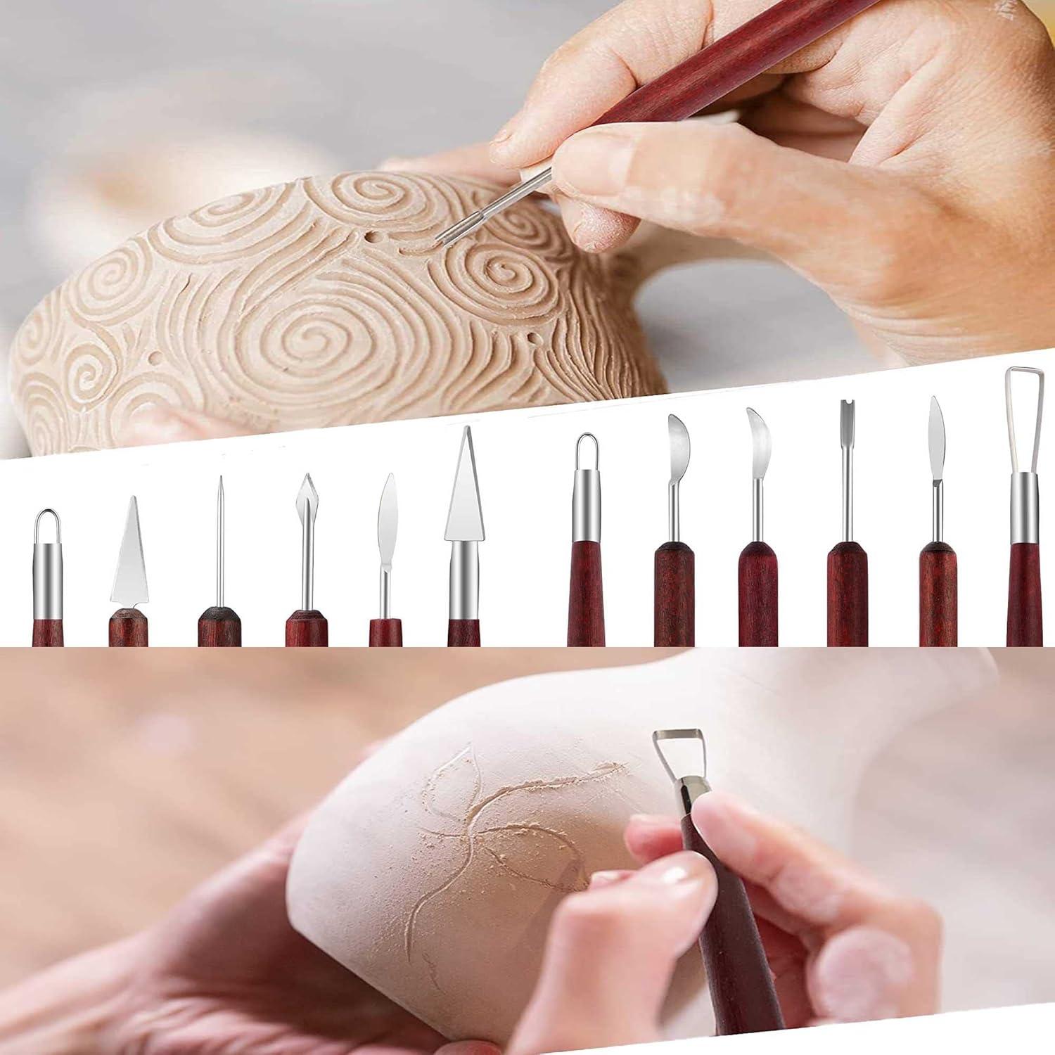 Kit de Herramientas de Escultura Langqun 23 Piezas Cerámica