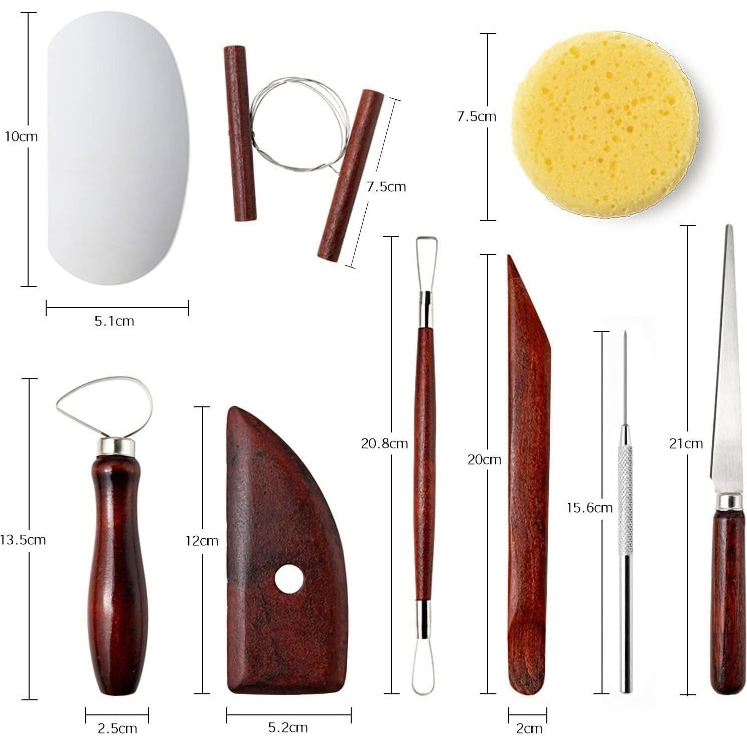 Kit de Herramientas de Escultura Langqun 23 Piezas Cerámica
