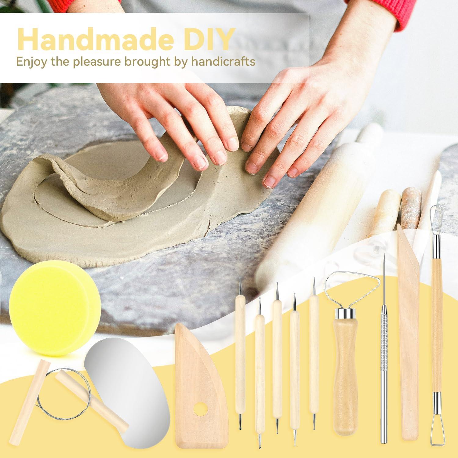 Kit de Herramientas de Arcilla 13 Piezas Yuntop Cerámica