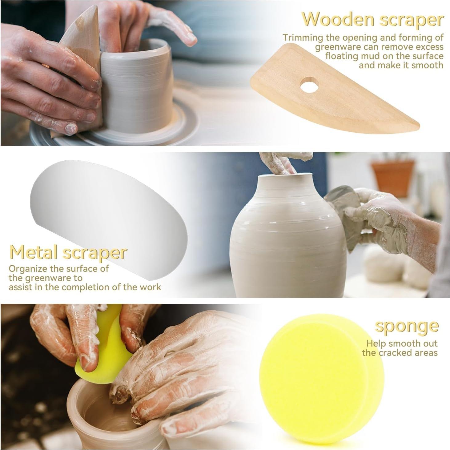 Kit de Herramientas de Arcilla 13 Piezas Yuntop Cerámica