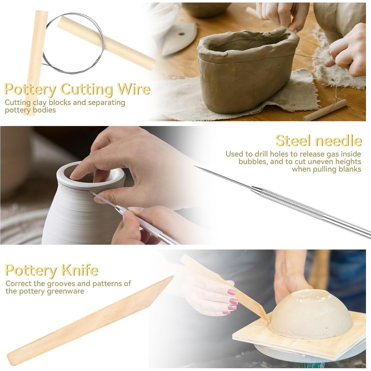 Kit de Herramientas de Arcilla 13 Piezas Yuntop Cerámica