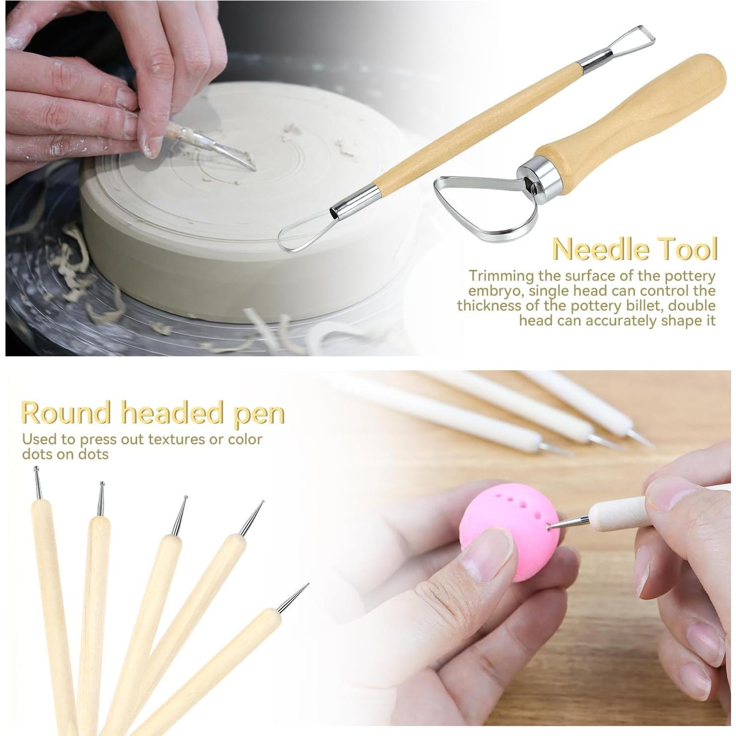 Kit de Herramientas de Arcilla 13 Piezas Yuntop Cerámica