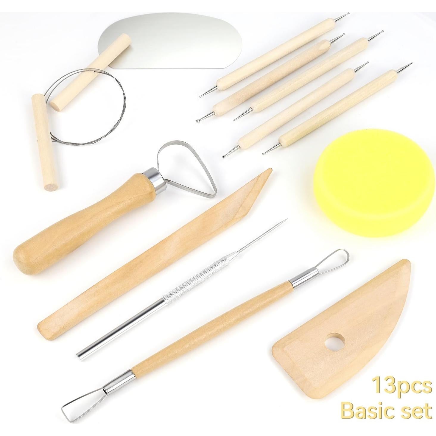 Kit de Herramientas de Arcilla 13 Piezas Yuntop Cerámica