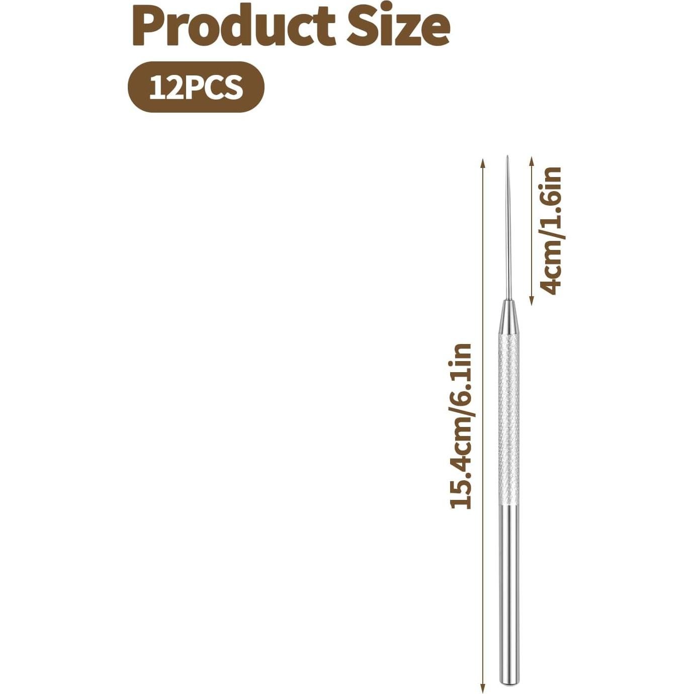 Juego de 12 Herramientas de Aguja de Cerámica OXDFK - Acero Inoxidable