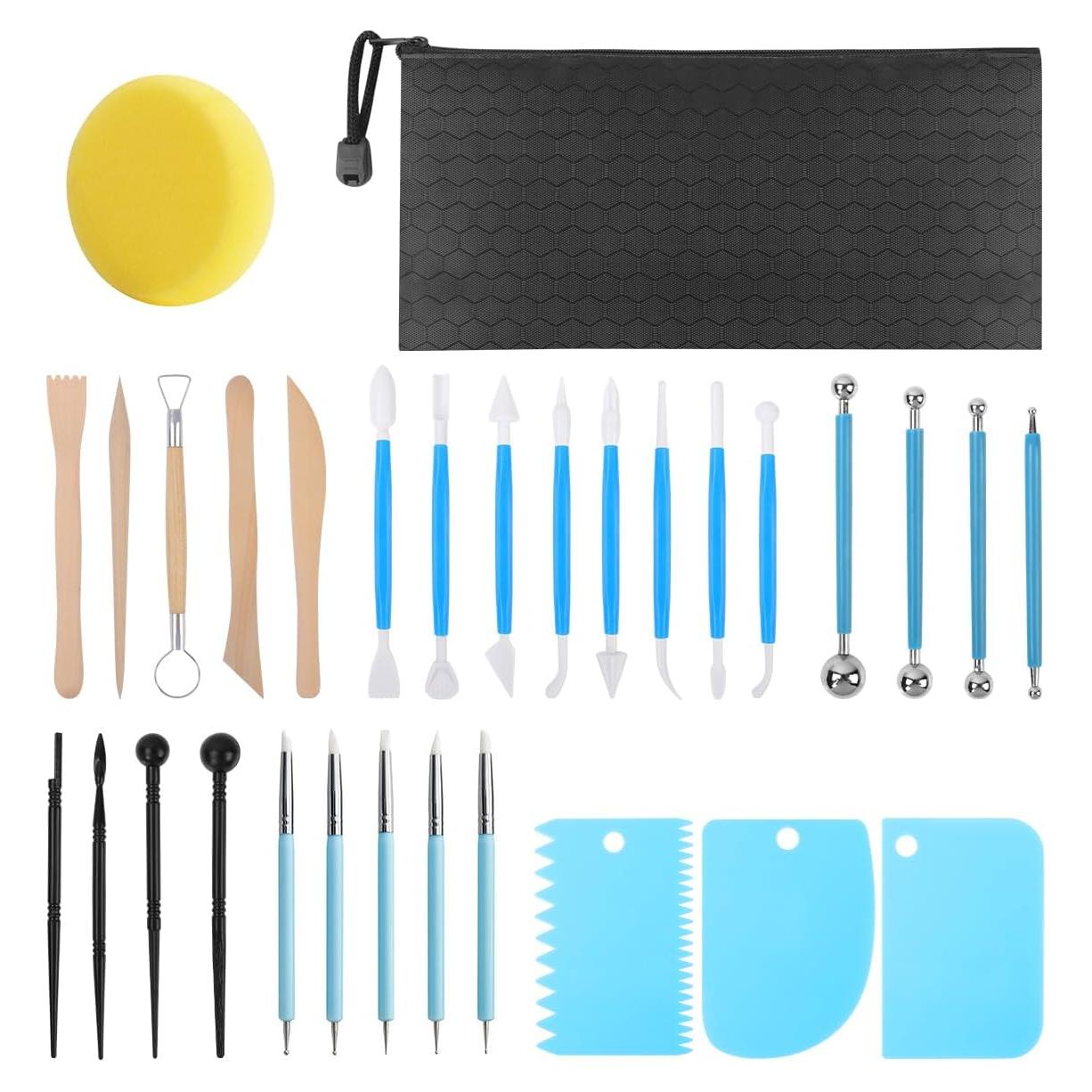 Kit de Herramientas de Esculpir Arcilla AULEEP 31 Piezas