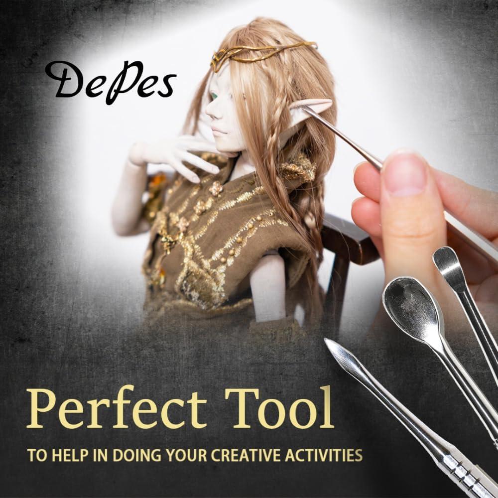 Kit de Herramientas de Escultura en Arcilla DePes - Acero Inoxidable