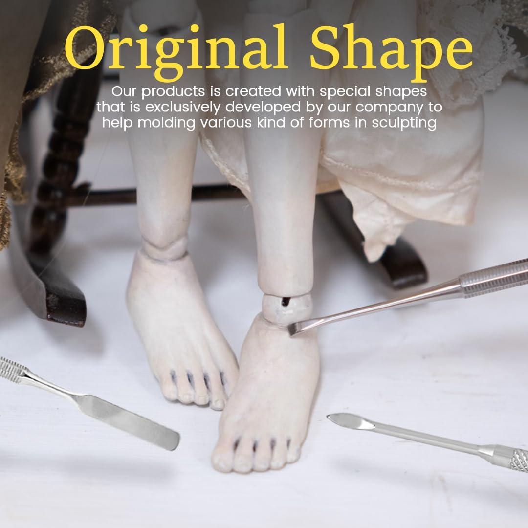 Kit de Herramientas de Escultura en Arcilla DePes - Acero Inoxidable