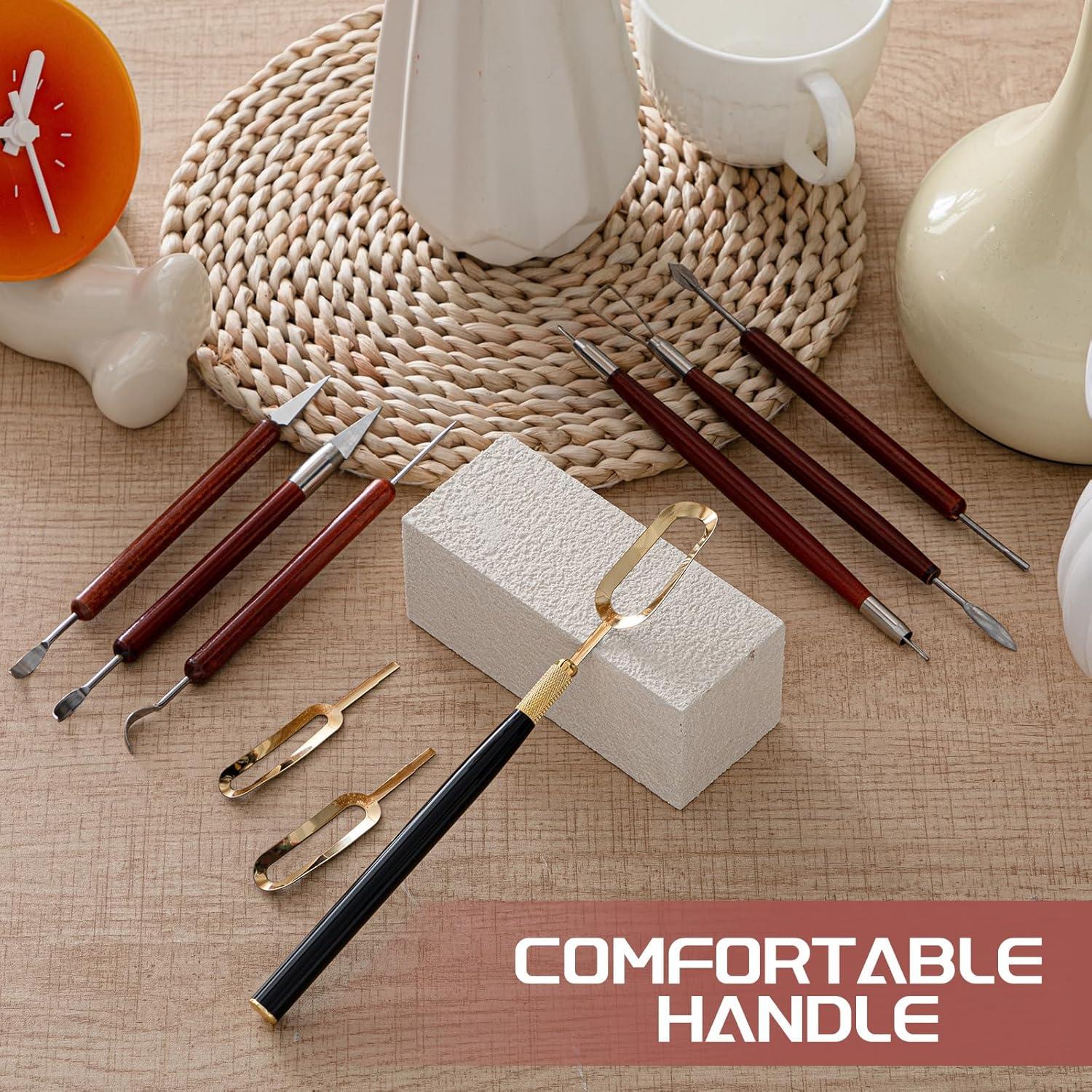 Juego de Herramientas de Escultura de Arcilla Threlaco 7 Piezas